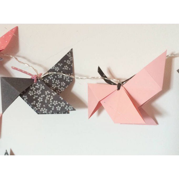 Guirlande Lumineuse 10 Leds Origami Grues Veilleuse